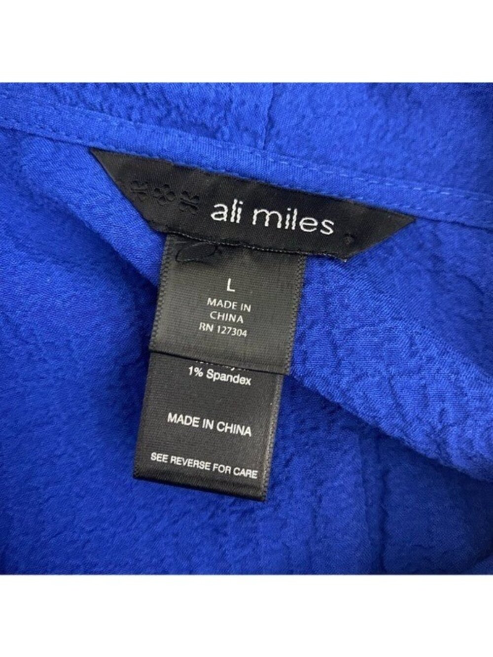Ali Miles Tunic Top Large Blue - Picture 8 of 10